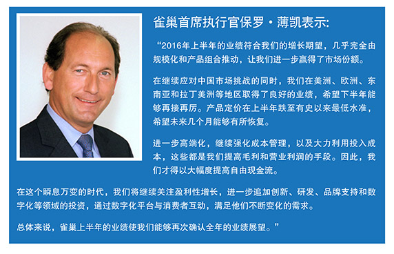 2016年上半年业绩