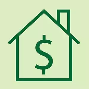 building with dollar sign