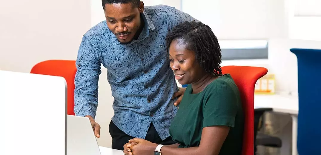 employees at work