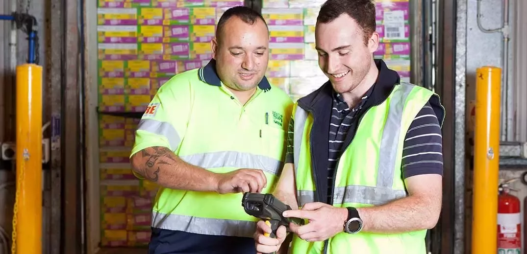 Employees at work